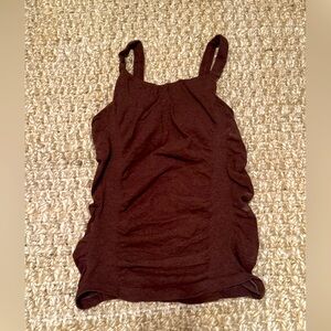 Brown Athleta Tank Top with Built in Bra, Size Small
